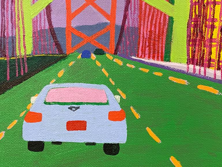 Original Expressionism Architecture Painting by Sue Graef