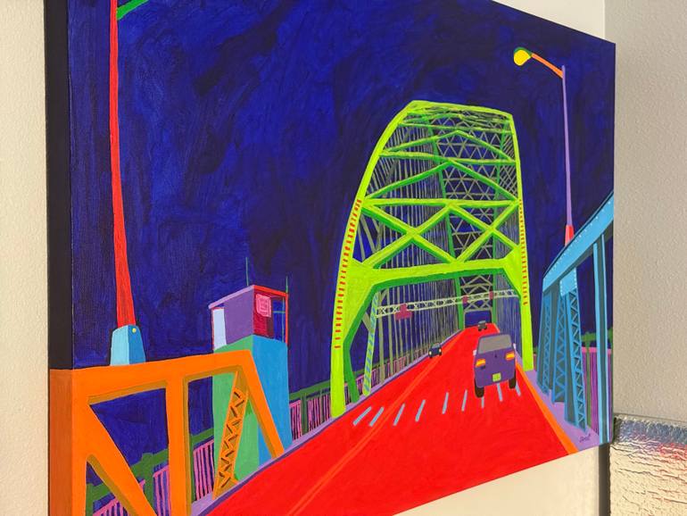 Original Expressionism Architecture Painting by Sue Graef