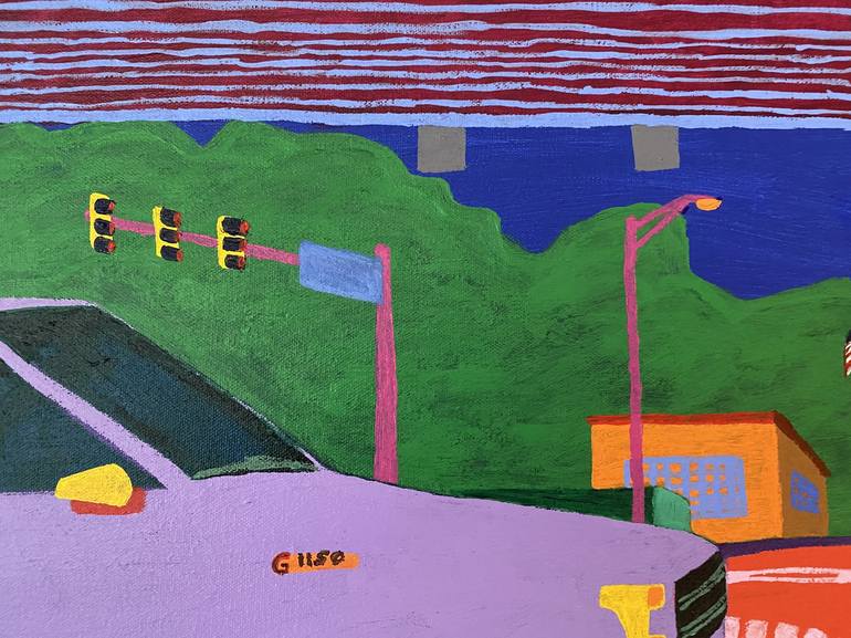 Original Expressionism Landscape Painting by Sue Graef