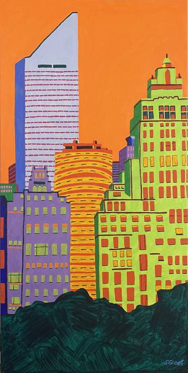 Print of Pop Art Architecture Paintings by Sue Graef