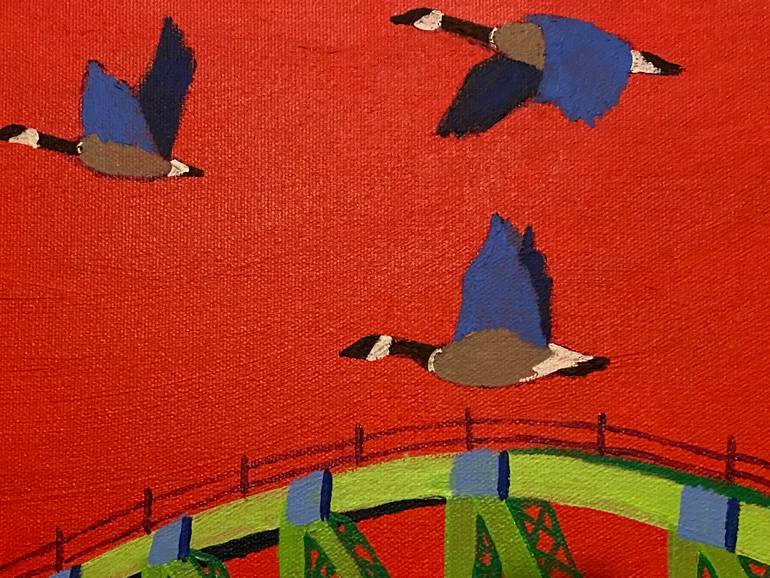 Original Expressionism Architecture Painting by Sue Graef