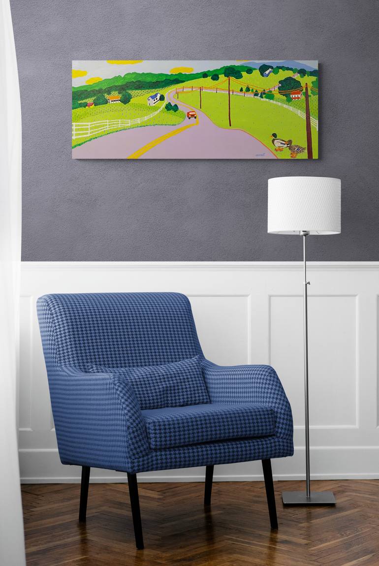 Original Expressionism Landscape Painting by Sue Graef