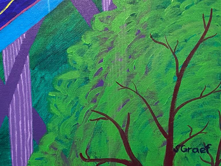 Original Expressionism Cities Painting by Sue Graef