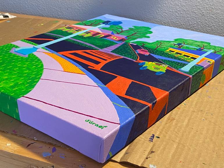 Original Expressionism Landscape Painting by Sue Graef