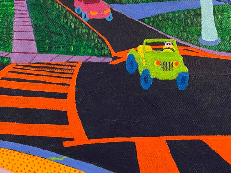 Original Expressionism Landscape Painting by Sue Graef