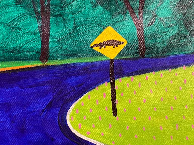 Original Expressionism Animal Painting by Sue Graef