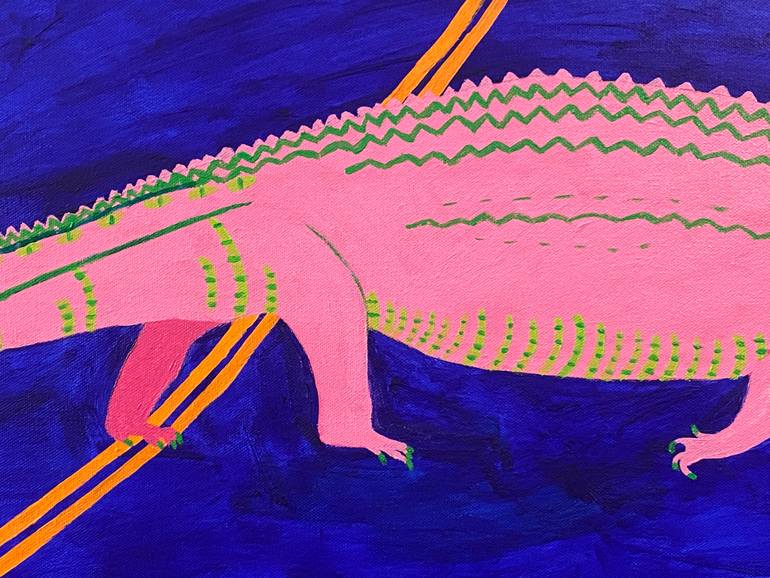 Original Expressionism Animal Painting by Sue Graef