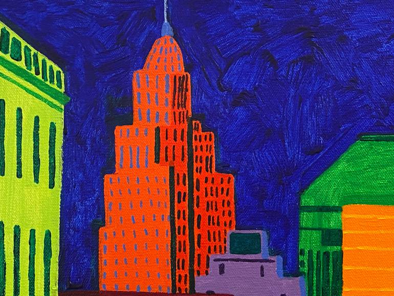 Original Expressionism Cities Painting by Sue Graef