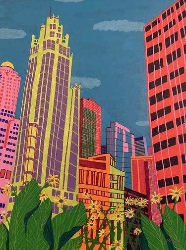 Print of Expressionism Cities Paintings by Sue Graef