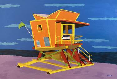 Original Modern Beach Paintings by Sue Graef