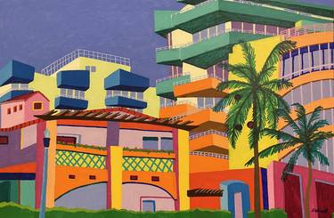 Original Modern Places Paintings by Sue Graef