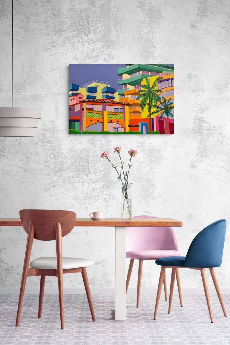 Original Modern Places Painting by Sue Graef