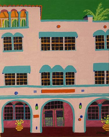 Original Modern Architecture Paintings by Sue Graef