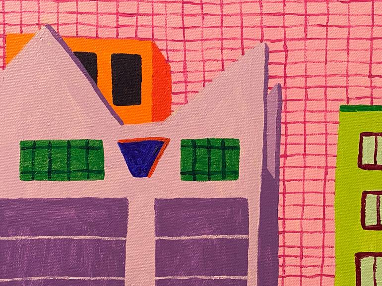 Original Expressionism Cities Painting by Sue Graef