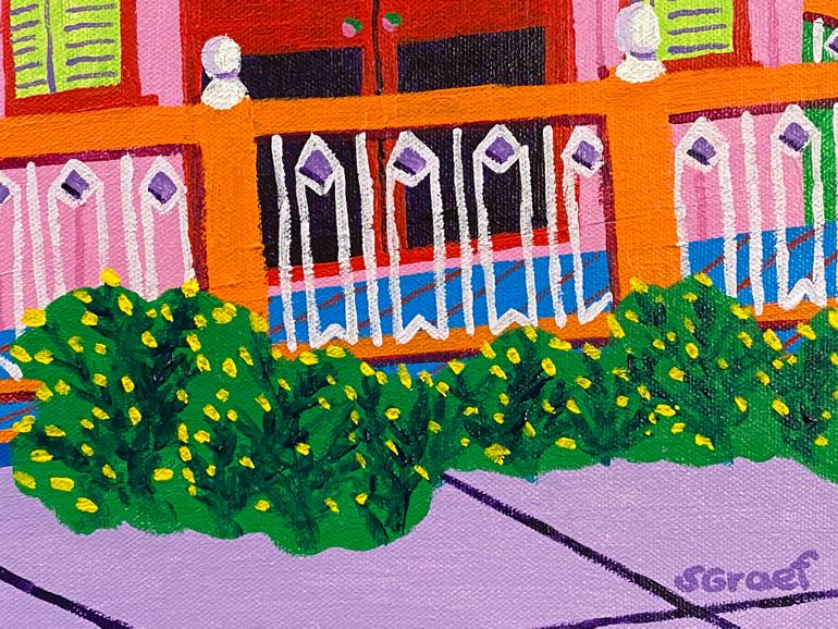Original Expressionism Architecture Painting by Sue Graef
