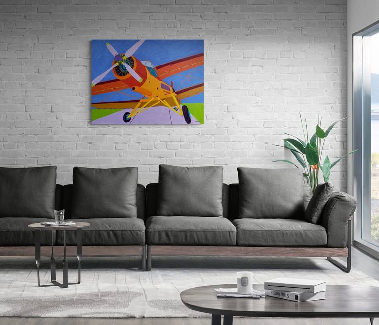 Original Modern Airplane Painting by Sue Graef