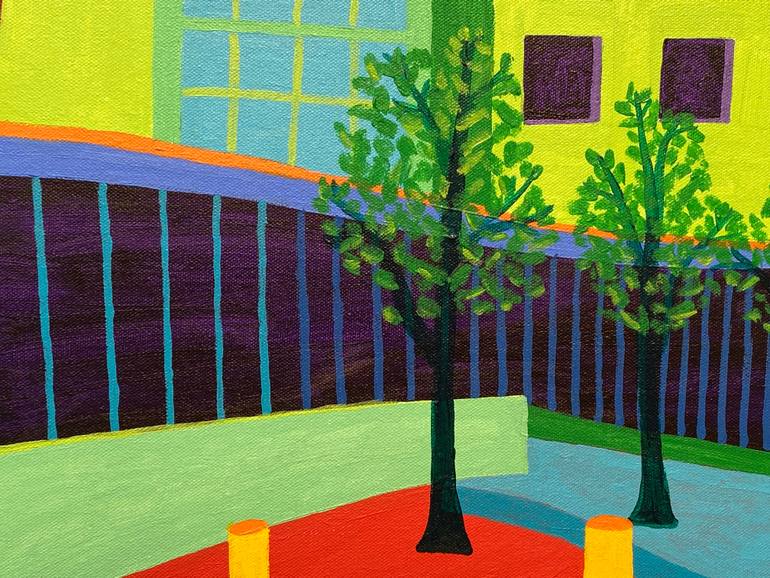 Original Expressionism Architecture Painting by Sue Graef