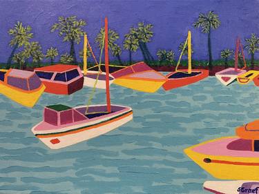 Print of Sailboat Paintings by Sue Graef