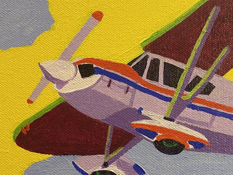 Original Contemporary Aeroplane Painting by Sue Graef