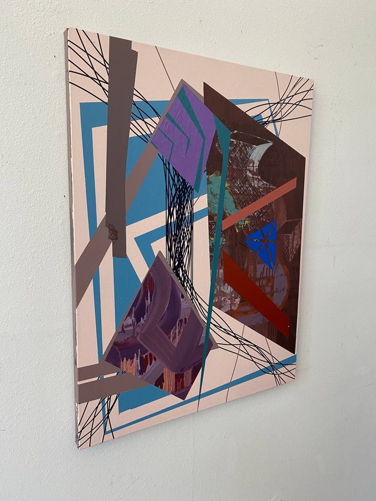 Original Abstract Geometric Painting by James Elam