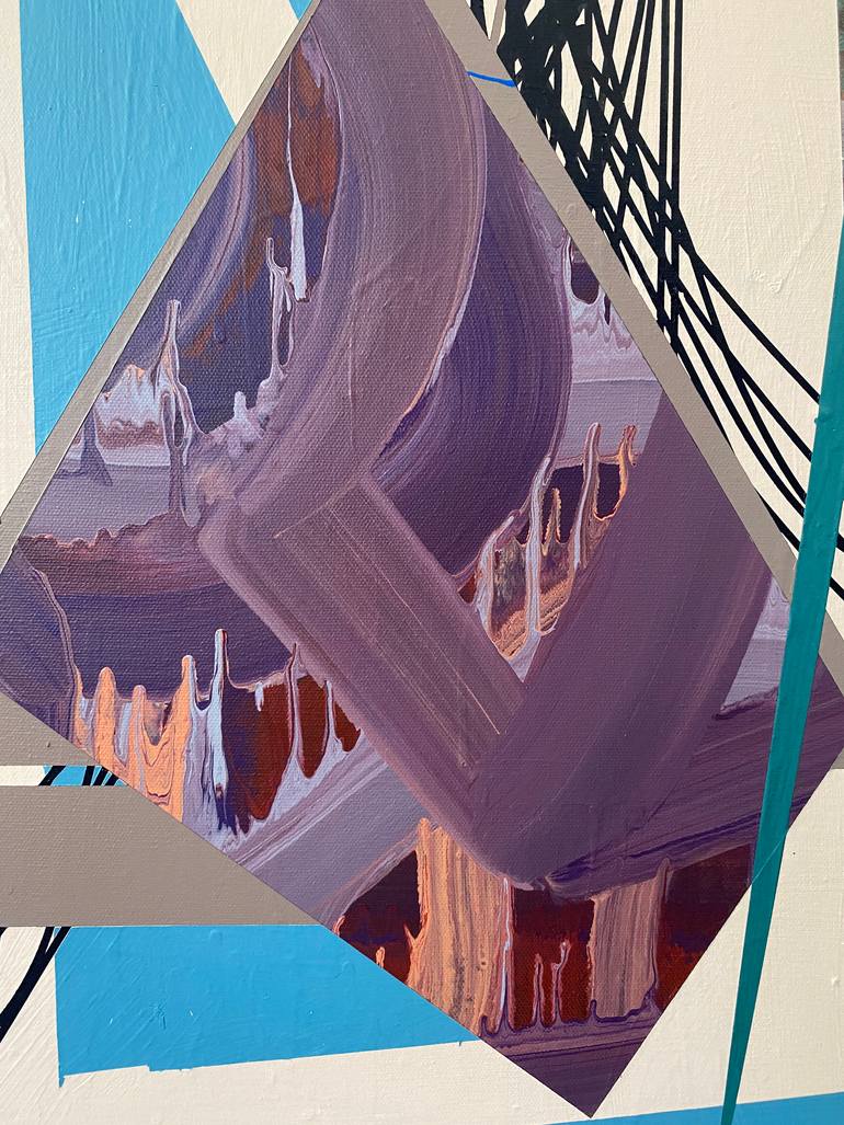 Original Abstract Geometric Painting by James Elam