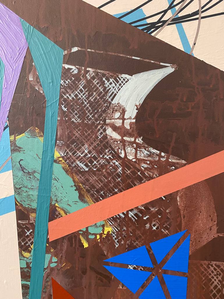 Original Abstract Geometric Painting by James Elam