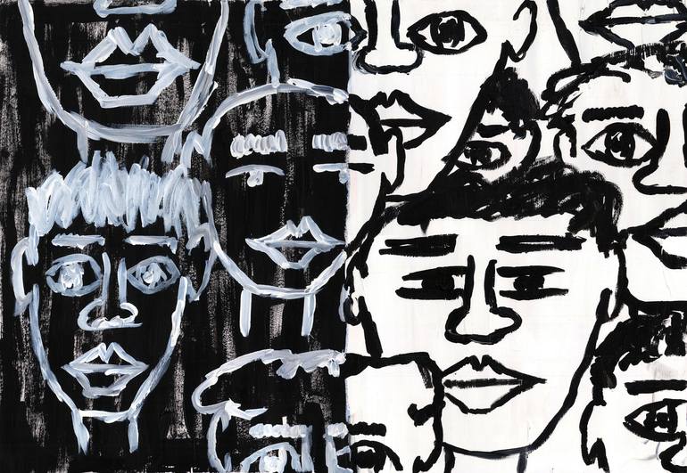 No racism Painting by Lina Heidt |