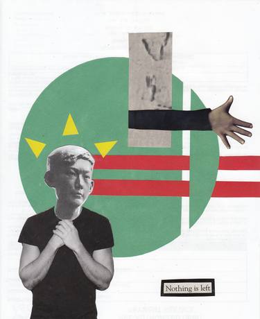 Print of Abstract People Collage by Neil Corcoran