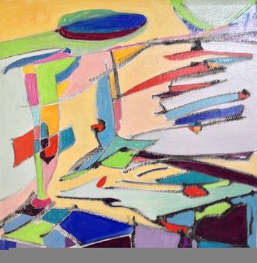 Print of Abstract Cartoon Paintings by Laurie Balmuth