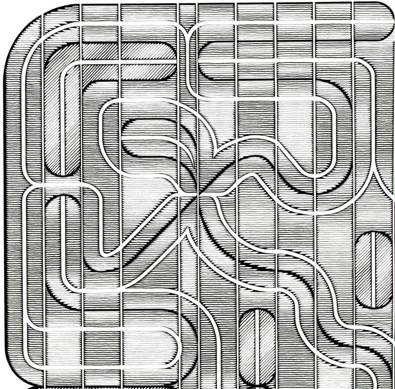 Original Other Abstract Drawing by Luke Sonnenburg