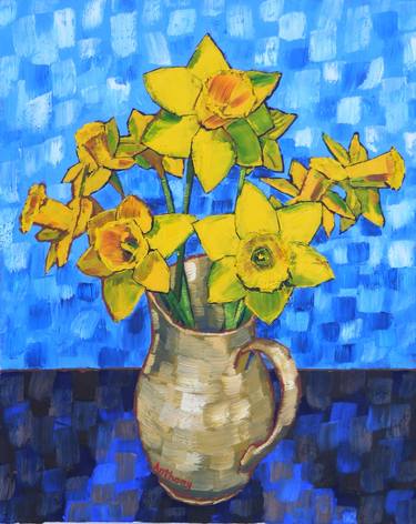 Original Expressionism Floral Paintings by Anthony Padgett