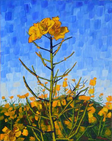 22. Rapeseed after Garden with Sunflower 2017 by Anthony D. Padgett (after Van Gogh Arles 1888) thumb