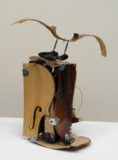 Bird on Box - after Picasso's 1913-14 Violin - thumb