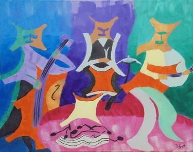 Print of Cubism Music Paintings by Anthony Padgett