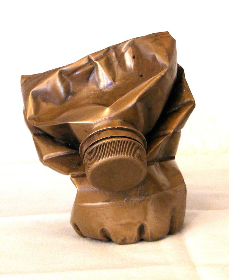 Bronze of Plastic Water Bottle - after Picasso's 1947 Vase-Face - Water Bottle - - Print