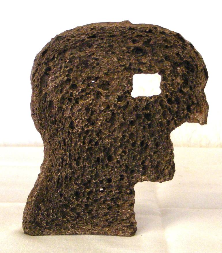 Bronze Toast Head - after Picasso's 1961 Head of a Bearded Man - - Print