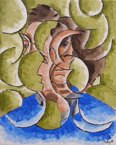 Print of Cubism Portrait Paintings by Anthony Padgett