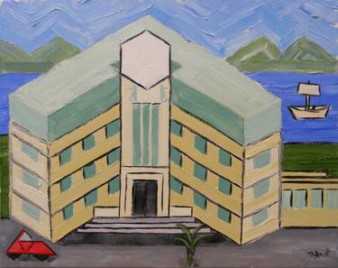Original Abstract Architecture Paintings by Anthony Padgett