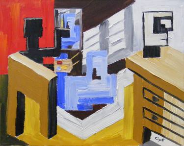 Print of Abstract Interiors Paintings by Anthony Padgett