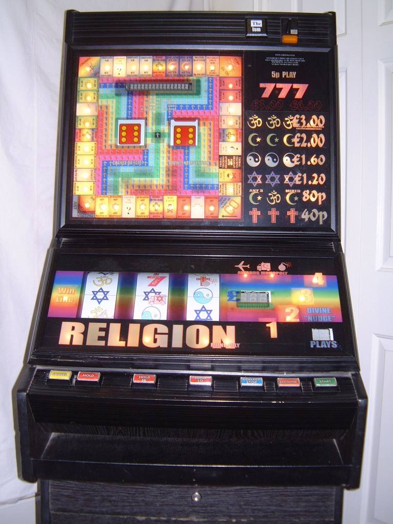 Inter Religious gambling fruit machine with Monopoly 2003 - Print