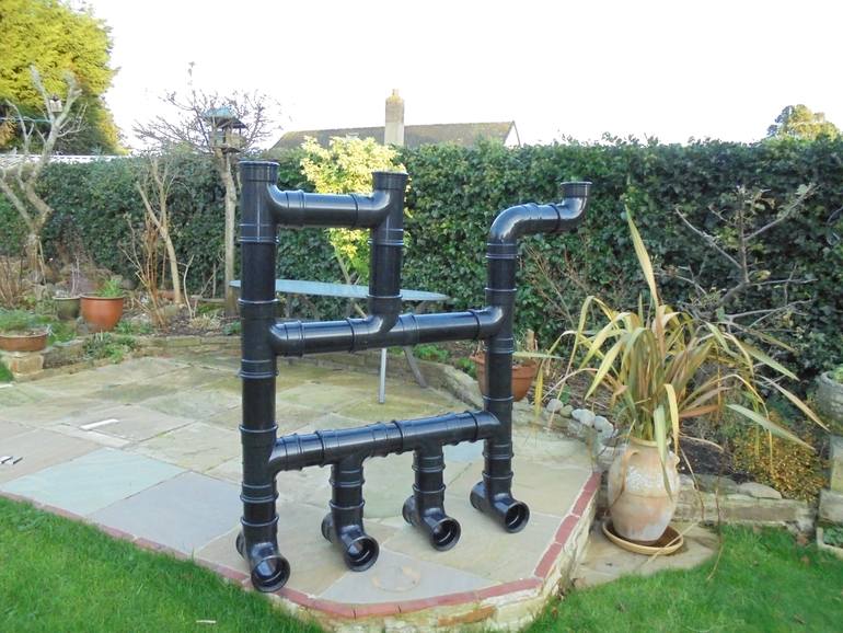 Original Abstract Cats Sculpture by Anthony Padgett