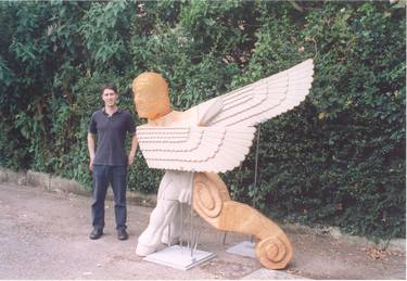 Computer Manufactured Sculpture 1999 Zoroastrian Icarus / Millennium Angel thumb
