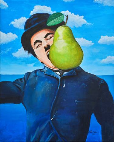 Chaplin- Magritte Influence #2 thumb
