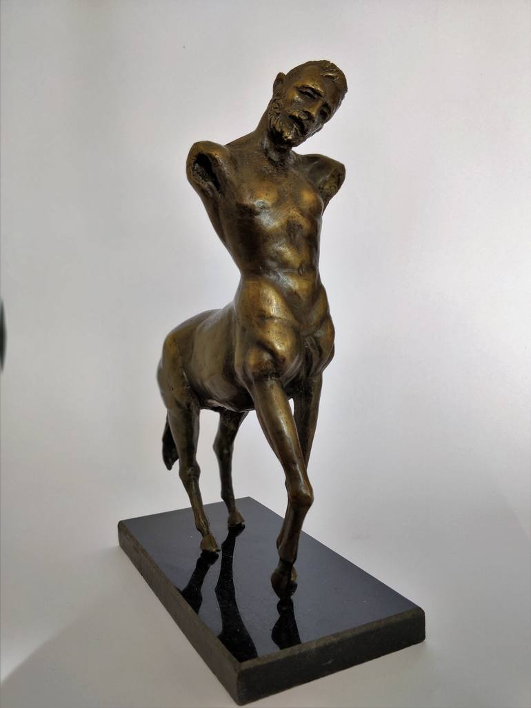 Original Abstract Expressionism Classical mythology Sculpture by Nedelcho Kostadinov