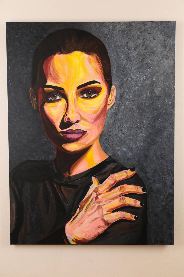 Original Portraiture Women Painting by Nicole Pedra