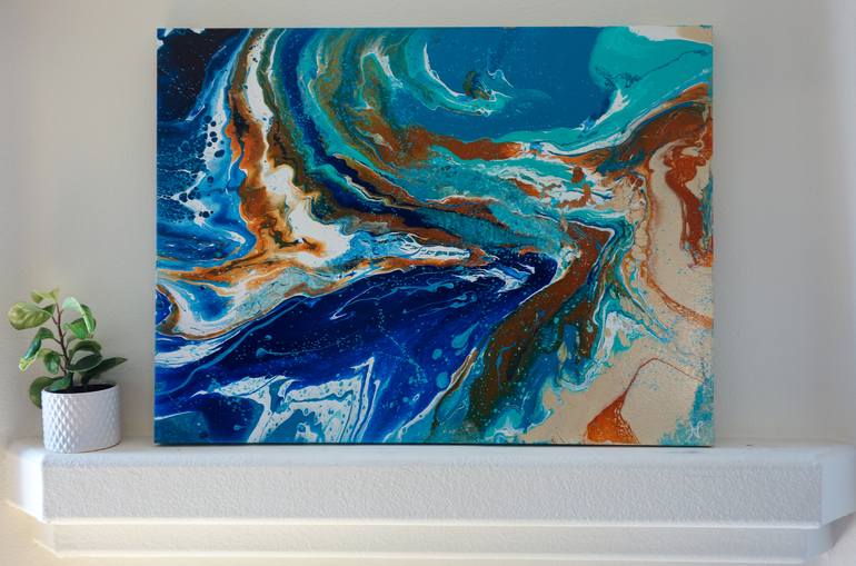 Original Fine Art Abstract Painting by Nicole Pedra