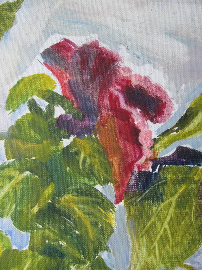 Original Impressionism Floral Painting by Nina Ezerskaya
