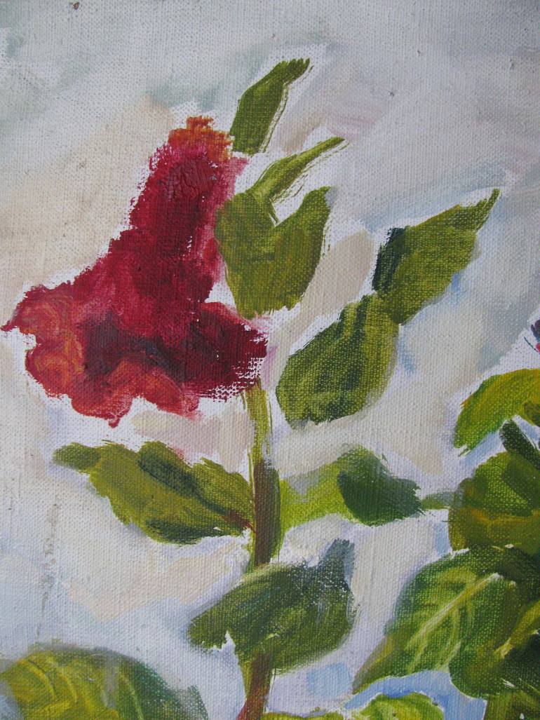Original Impressionism Floral Painting by Nina Ezerskaya