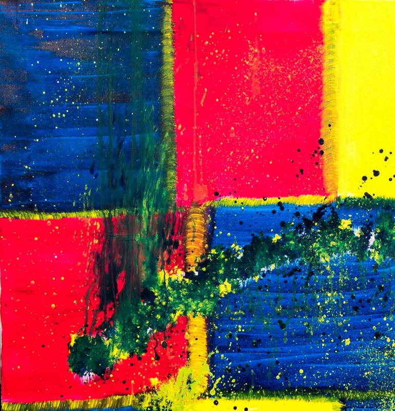 Original Abstract Expressionism Abstract Painting by Alex Chyrkin