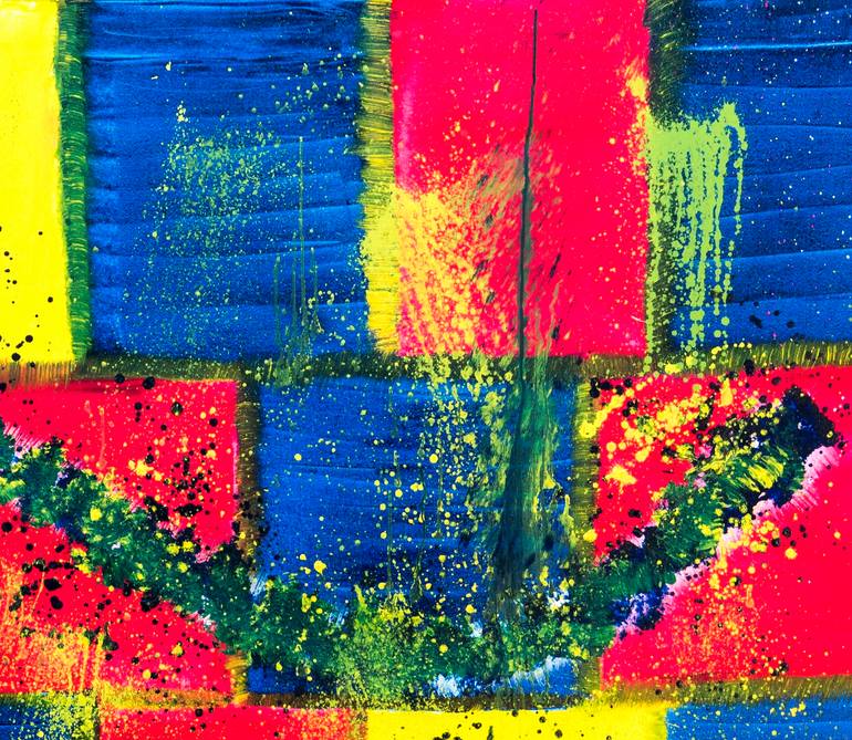 Original Abstract Expressionism Abstract Painting by Alex Chyrkin